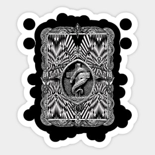 Coptic Serpent on the Cross Sticker